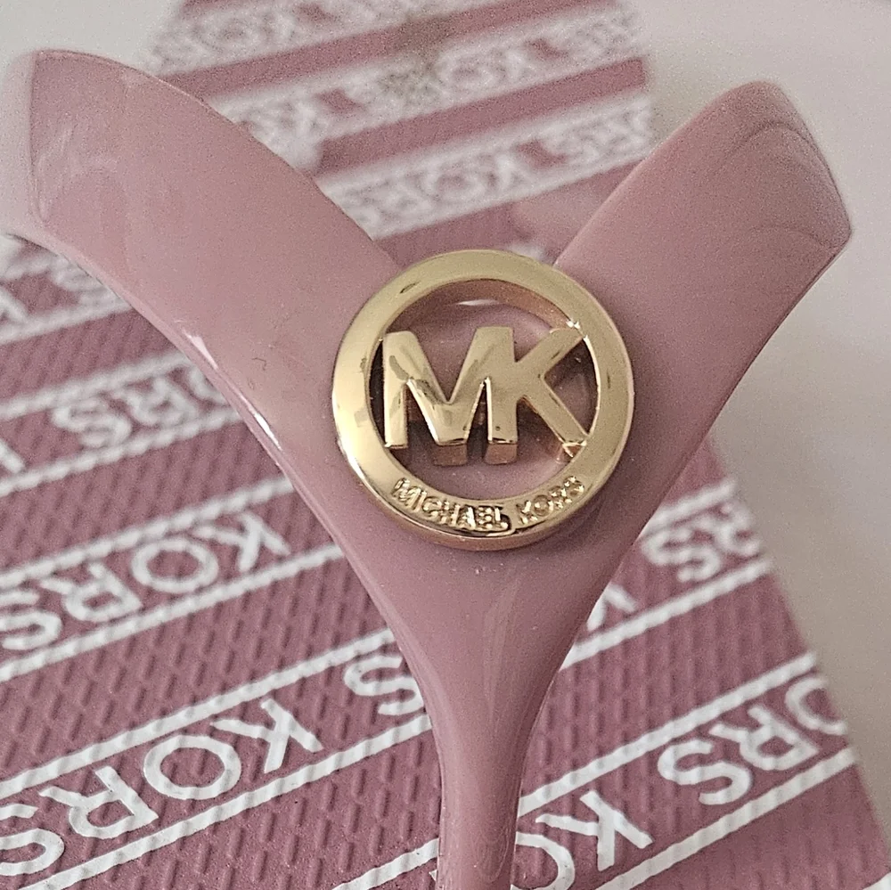 Michael Kors Logo Pink Sandals